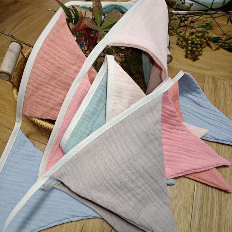 Babyflagge im Retro-Stil Mehrfarbige Wimpelketten Babygirlande Hängeflaggenbanner Neugeborenen-Foto-Requisiten für Partys