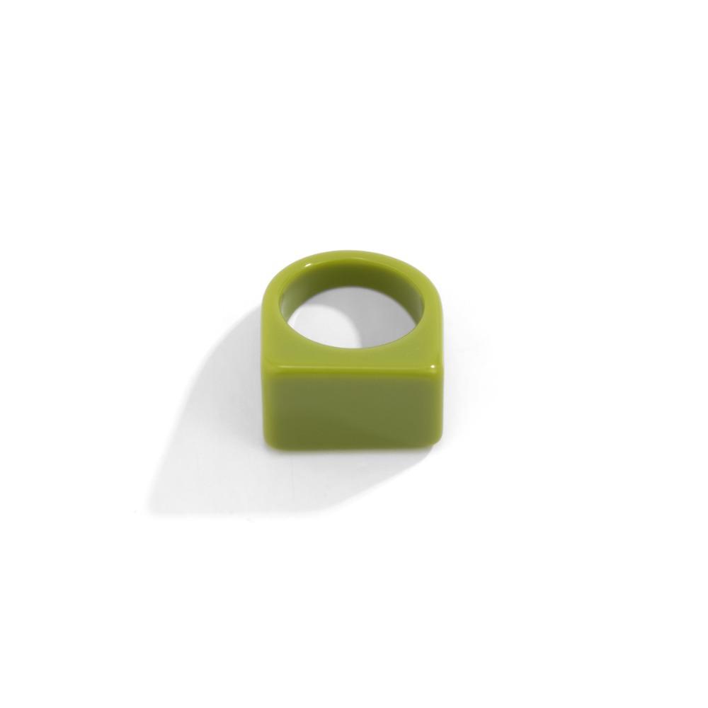 Einfachheit Farbiger Acrylring Modering Neuer geometrischer quadratischer Ring