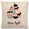 Feather Pattern Decorative Letters Cushion Cover Beautiful Word Be Brave Kind Dream Home Decor Sofa Throw Pillow Case