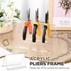 Easy Access Mini Wire Pliers Organizer Acrylic Jewelry Tool Storage Stand  for Work Bench