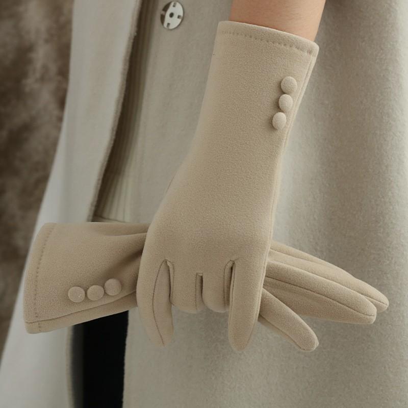Windproof Touchscreen Gloves For Driving And Cycling, Winter Warmth, Student Thick Winter Fleece, Driving And Cycling In Winter.