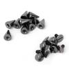 50pcs 7*10mm Bullet Spikes Punk Rivets Leathercraft Studs DIY Clothing Decoration (Gun Color)