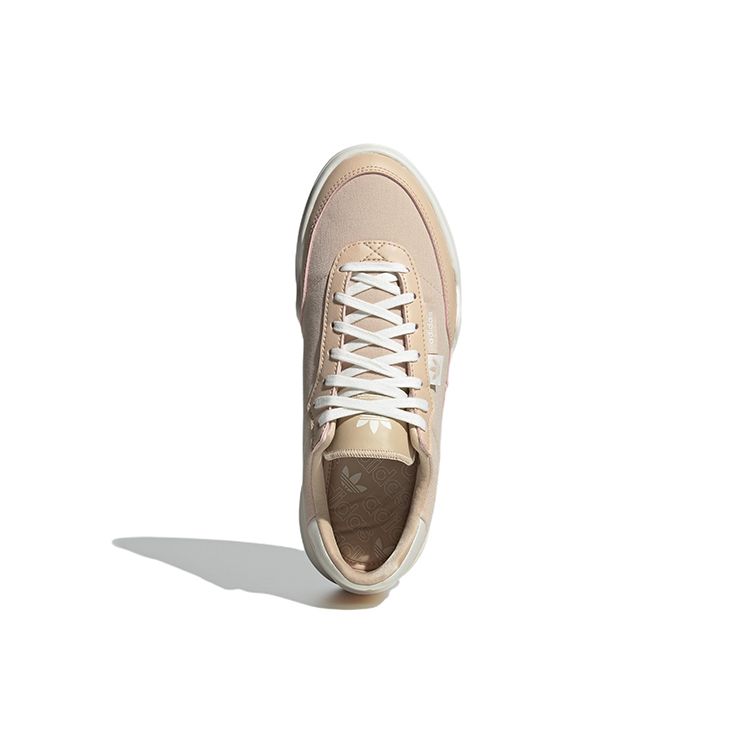 Adidas Originals Her Court Leather Comfortable Lightweight Non-Slip Durable Low-Top Lifestyle Casual Shoes Women sneaker Light-Pink HQ9906