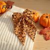 Halloween Hairpin Silky Satin Hair Bows, Big Ribbon Bow Clips, Oversized Long Tail Barrettes, Ghost Pattern Cute Pumpkin Witch Hat Spider Web Hairpins