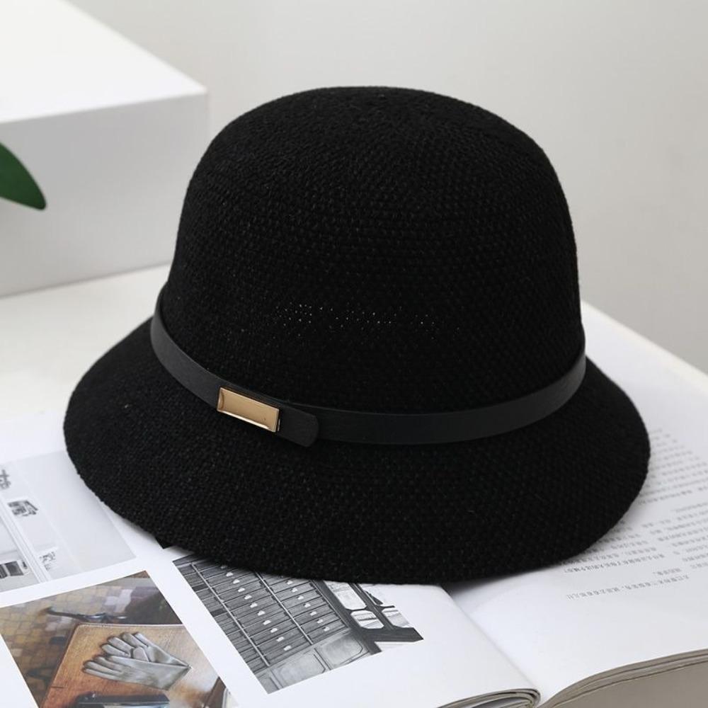 New Anti-Sun Bucket Hat Anti-UV Folding Sunscreen Hat Hollow Breathable Fisherman Hat Summer