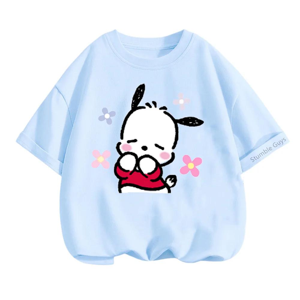 Children's Casual T-Shirt Summer Sanrio Cartoon Short Sleeve Boys' and Girls' Clothing