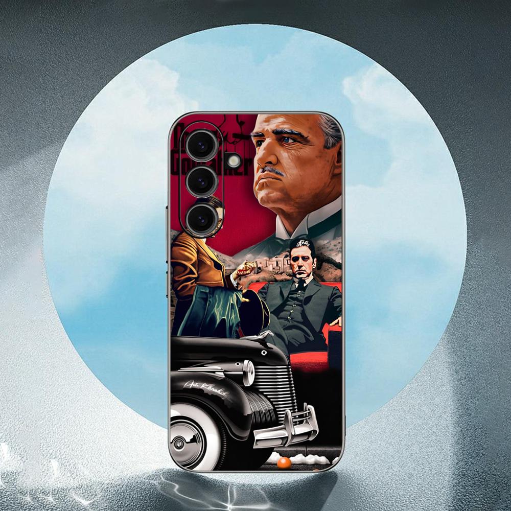 The godfather classic movie poster Phone Case For Samsung Galaxy S26 S25 S24 S23 S22 S21 Plus Ultra Note20 Soft Black