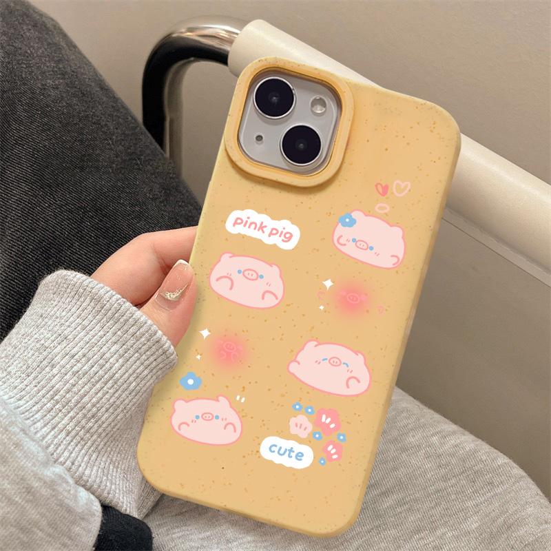 

Чехлы для мобильных телефонов iPhone 11 13 XR 15 Pro Max 12 14 Pro Max Чехол для iPhone 16 7 Plus 8 Plus XS Max Разлагаемые и экологически чистые iPhone 11 жёлтый