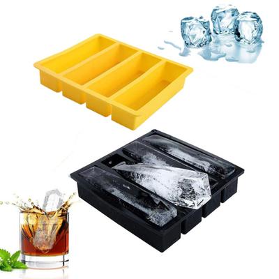 Vassoio per ghiaccioli in silicone a 4 cavità, di qualità alimentare, facile da rimuovere, senza BPA