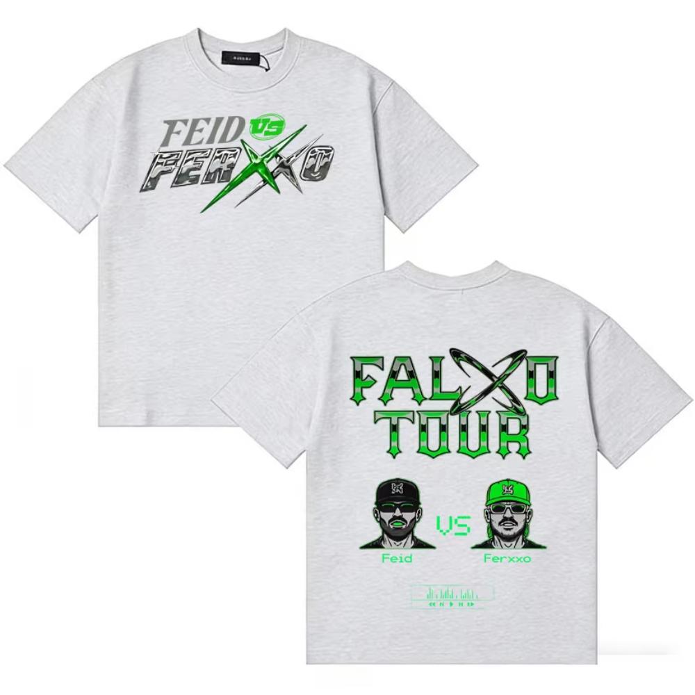 

Rapper Feid Vs Ferxxo Tour 2026 Harajuku Tshirt Unisex WoUINISEX Fashion Tee Shirts Summer Casual Y2K Cotton Oversized Unisex Tshirts 4XL