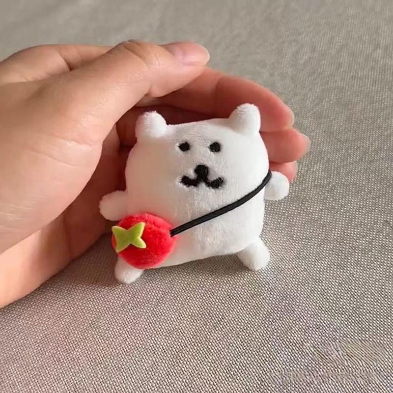 1 Piece Plush Doll Cartoon Keychain Cute Self-Deprecating Bear Shoulder Bag Pendant Backpack Decoration Birthday Gift