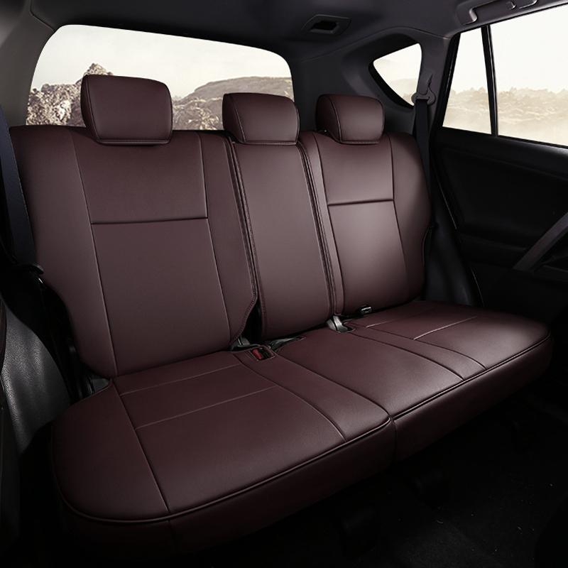 Original Custom Car Seat Covers For Toyota Select Rav4 2013-2018 Waterproof Artificial Leather protection Interior Auto Parts