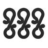 150Pcs S Shaped Hooks Sturdy   Plastic Dual Ends Multipurpose Christmas Light Clips for Party Lights Decoration