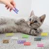 Cat Spring Toy Pack Of 12 Colorful Plastic Spiral Interactive Toy For Indoor Cats To Swat