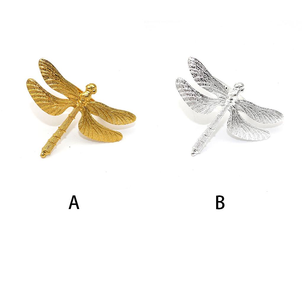 6 Pieces Napkin Ring Metal Iron Insect Decorative Towel Buckle Holder Portable Festival Restaurant Dining Room Decoration