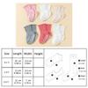 6 Pairs Ruffled Design Infant Socks Breathable Fabric Newborn Socks All Season Socks  for Girls