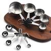 Rose Gold Measuring Set: Stainless Steel 10-Piece Spoons, 16-Piece Spoons, Silicone 5-Piece Set, and Measuring Cups In Stock.