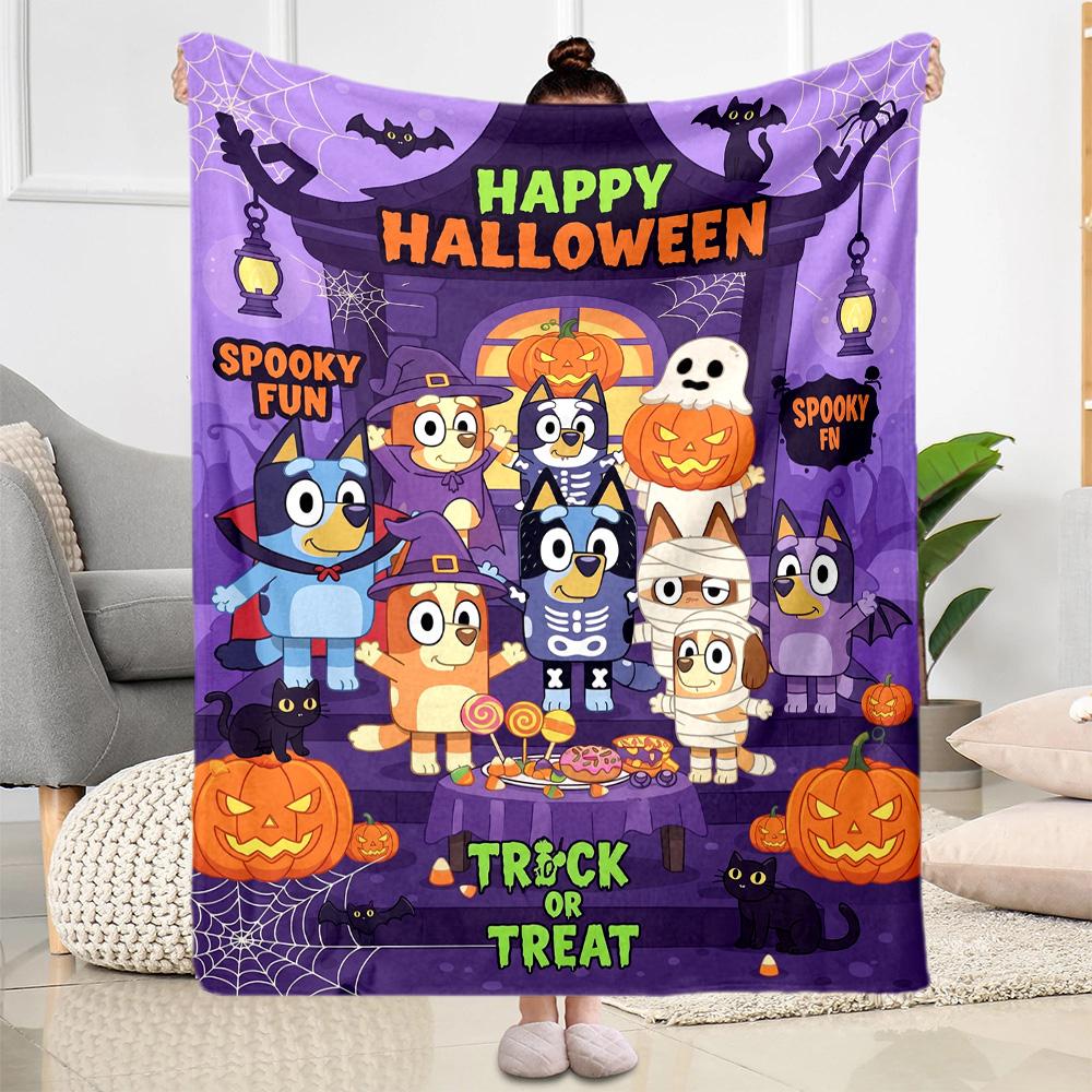 Bluey's Festive Friends Blanket Ultra-Soft Great for Couch Bed Picnics All-Season Use Modern Style Suitable for Gifting Relatives and Friends