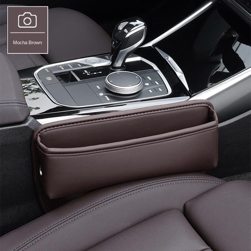 For Nissan Qashqai J11 X-trail T32 2014~2019 Car Seat Side Gap Filling Storage Box Sundries Tidying Organizer Pocket Accessories