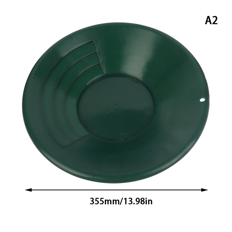 10/14/15 Inch Washing Gold Panning Machine Screen Mining Screen Metal Detection Tools Sieve Gold Pan Green Plastic Bowl