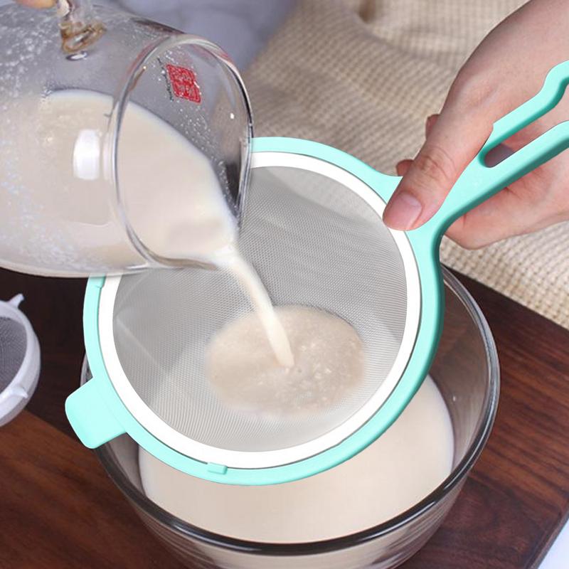 Kitchen Colander Strainer Food Colander Sieve Strainer Stainless Steel Juice Loose Tea Strainer Versatile tool Small Sieve Spoon