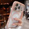 Camera Bracket for Magsafe Case for iPhone 17 Pro Max Lens Film Magnetic Clear Phone Cover for iPhone 16 15 14 13 Pro Max 17Pro