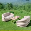 Qulu Camping Inflatable Sofa: Outdoor Music Festival Essential Double Air Cushion Mattress.