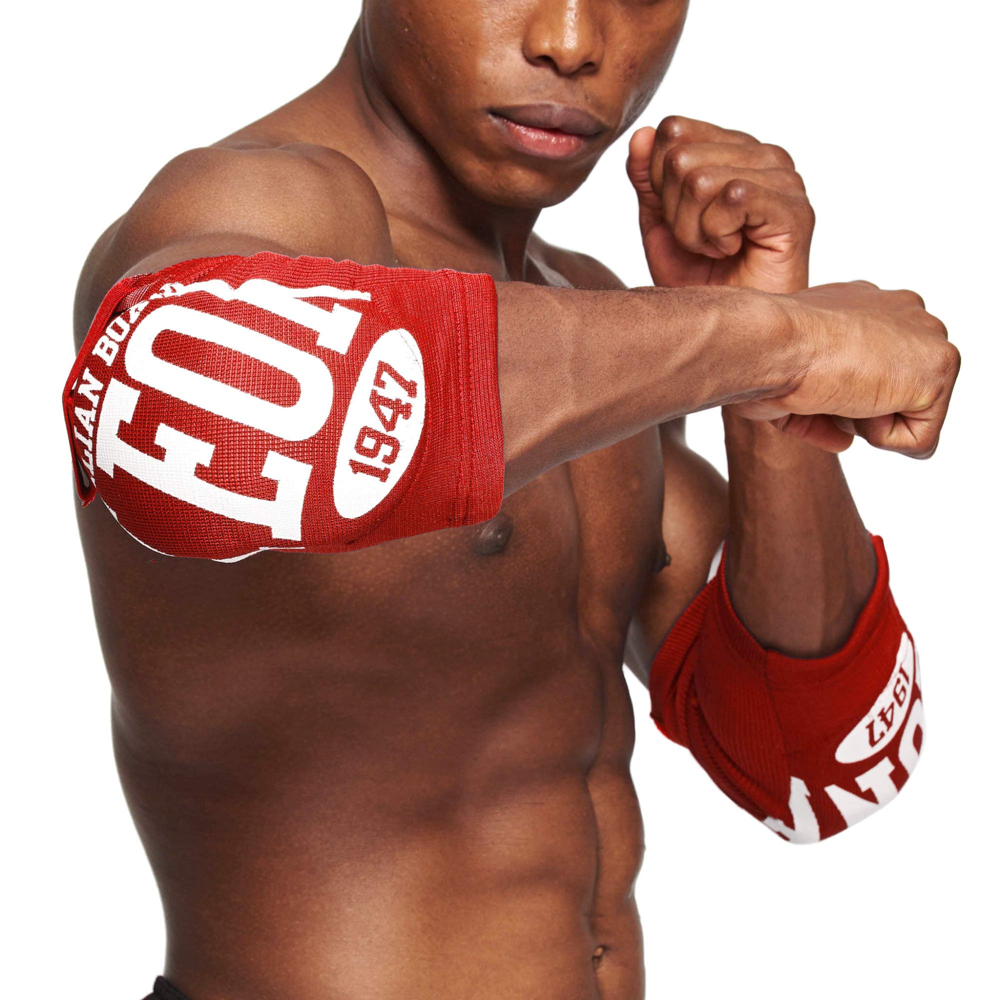 

LEONE 1947 MMA Муай Тай Боевые искусства Налокотники Поддержка локтя Мягкие S PR327 [НАЛОКОТНИКИ] Размер/Красный [Оригинал]