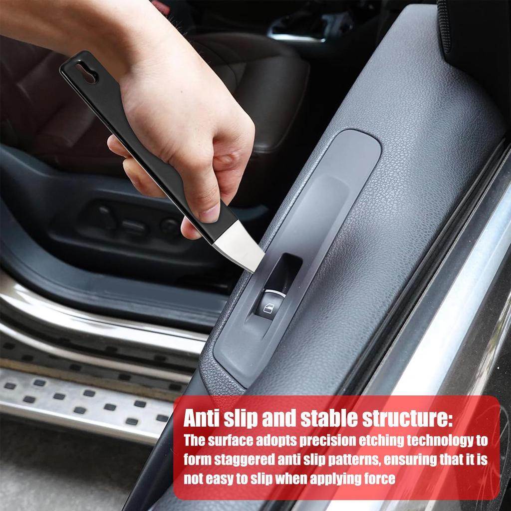 Car Trim Removal Tool Stainless Steel Car Removal Tool Kits Car Door Clip Panel Trim Dash Auto Radio Metal Removal Pry Tool