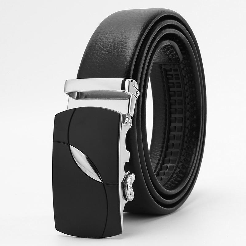 Microfiber Edging Automatic Buckle Belt  Men's Casual Belt  Men's Trouser Belt