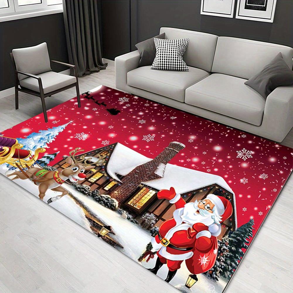 

1pc 1368277696Pattern Carpet, Area Rug For Living Room Bedroom Room Bed Chair Laundry Entryway Corridor Yard Non-slip Outdoor Camping Rug Fl 60cm by 90cm