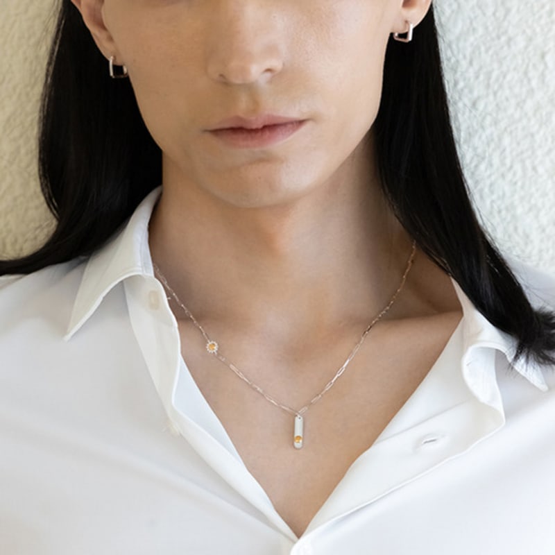 BE/GINS Silver925 Time Cogwheel Necklace