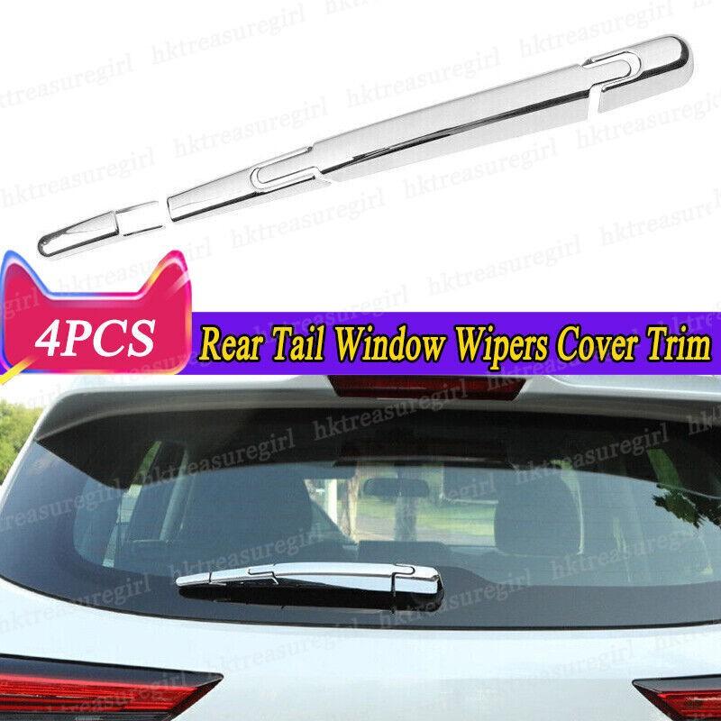 Chrome ABS Rear Tail Window Wipers Cover Trim For Toyota Highlander 2020-2024