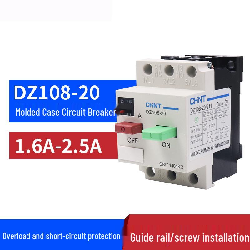 Chint DZ108-20 Motor Protector Circuit Breaker (20A/16A/12.5A/10A/8A/6.3A)