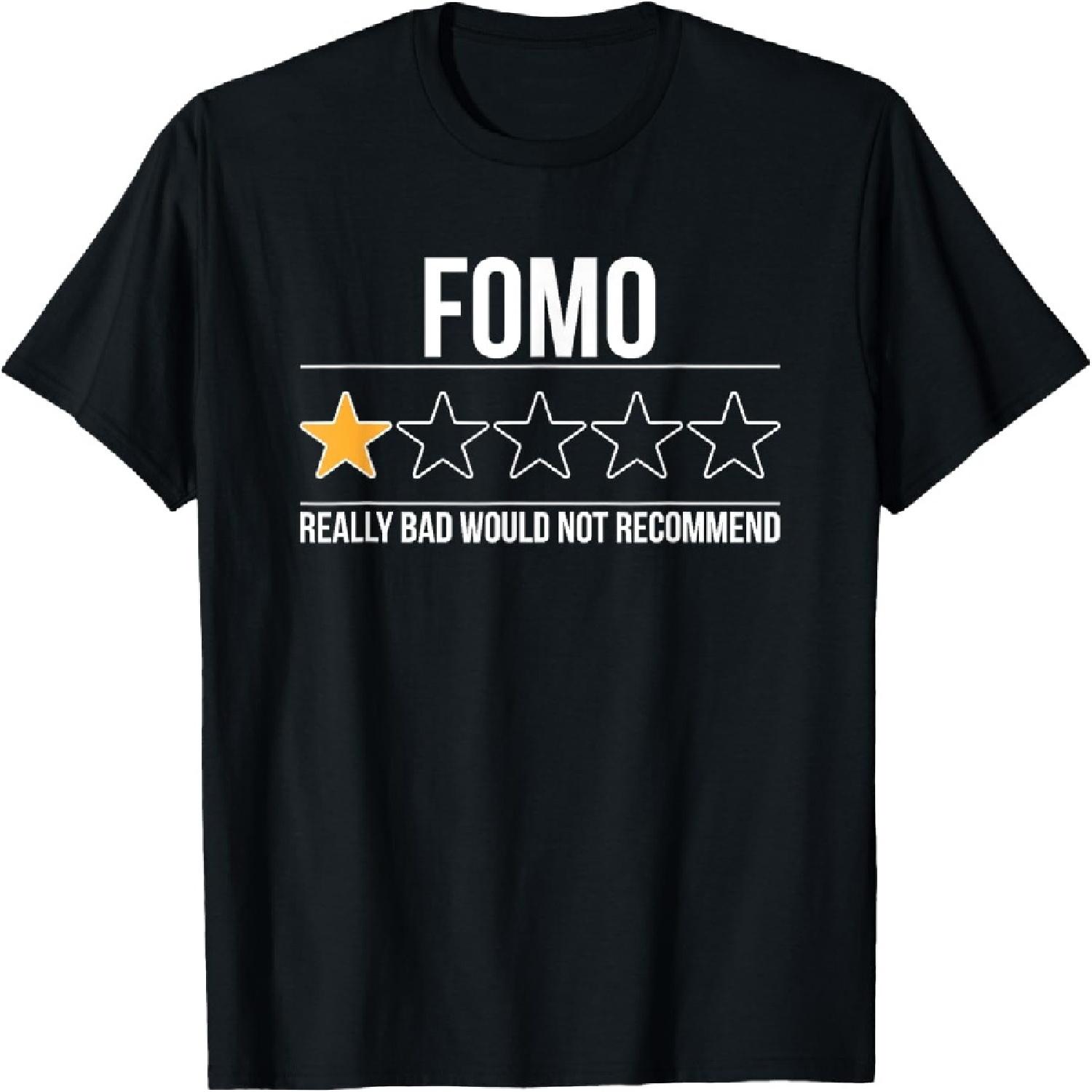 Клуб FOMO Забавная Вечеринка Смешной Мем Страх Упустить Что-то Футболка S