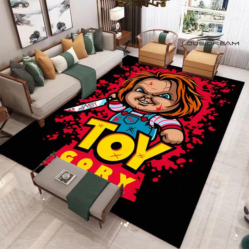 3D Cult of Chucky Printed Carpet Non-slip Carpet Outdoor Carpets Area Rug Home Decor Yoga Mat Rug for Bedroom Birthday Gift