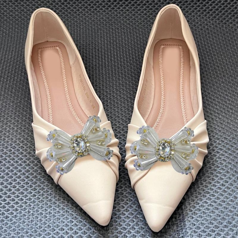 5 Pcs Rhinestones Bows Patches Lovely Decorative Patches Bowknot Patches Sewing Patches for Clothes Hat Shoes Hairpins