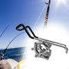 Boat Fishing Rod Holder Clamp Stainless Steel On Rail Mount Replace Durable