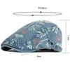 HT4641 Beret Cap Spring Summer Denim Hat Men Women Cap Floral Artist Painter Beret Hat Adjustable Ivy Flat Cap Male Female Beret
