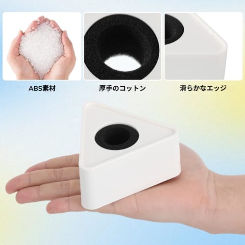 EXCEART Interview Microgo ABS Injection Molded Interview Microphone Station Microphone Flag Advertising Image Enhancement Portable Set of 2 (White Tri