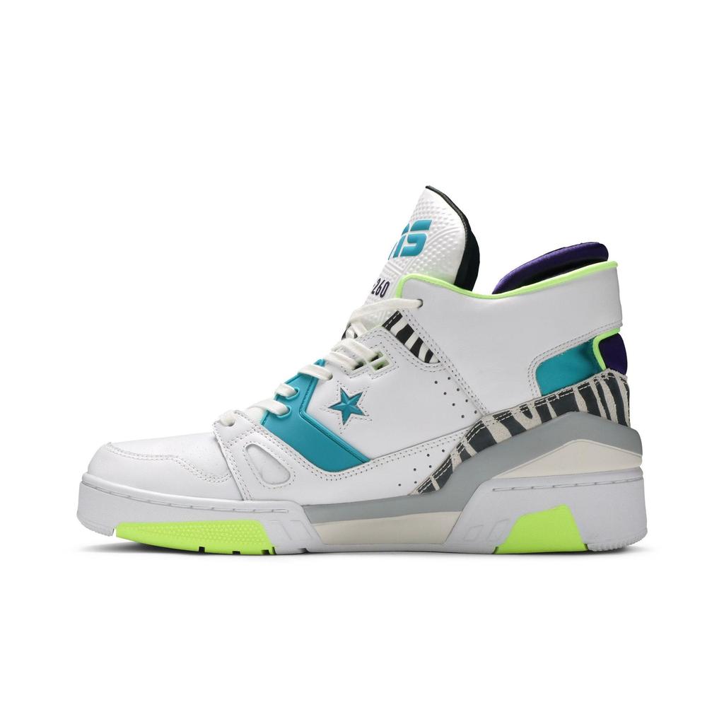 Converse ERX-260 Mid 'Animal - White Teal' (Unisex) White / Rapid Teal / Court Purple Vintage Basketball Shoes 163783C