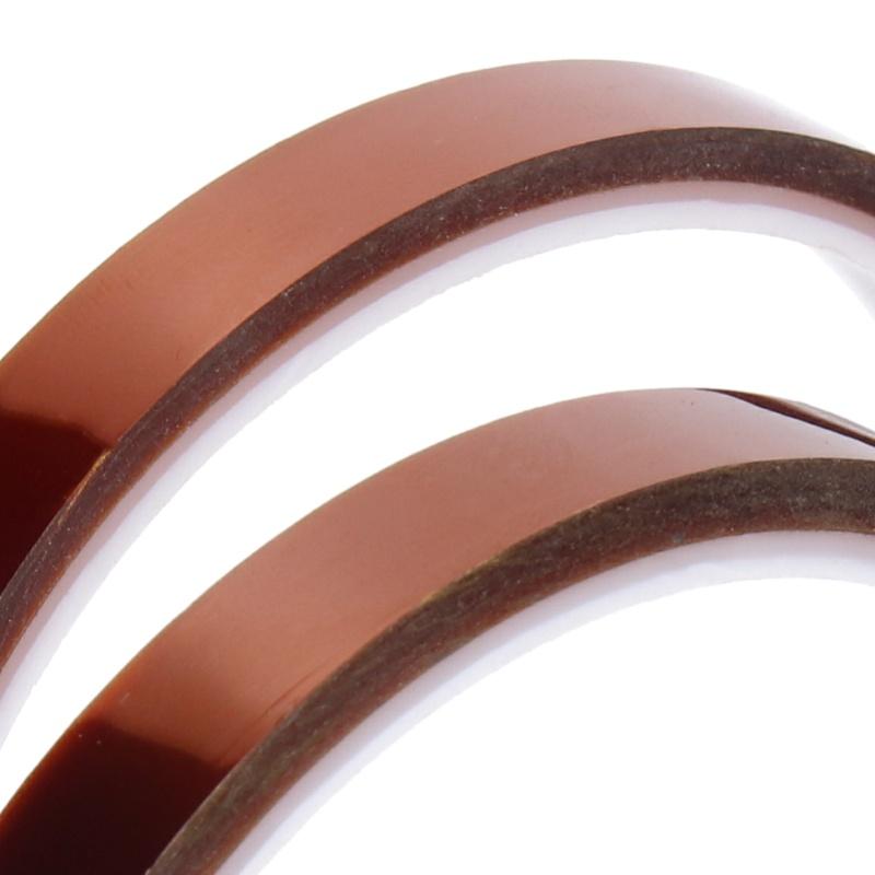 4Pcs Heat Resistant Polyimide Tape YellowBrown For 3D Printer Heating Bed Board