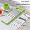 Stainless Steel Multifunctional Vegetable Cutter and Grater with Hand Guard