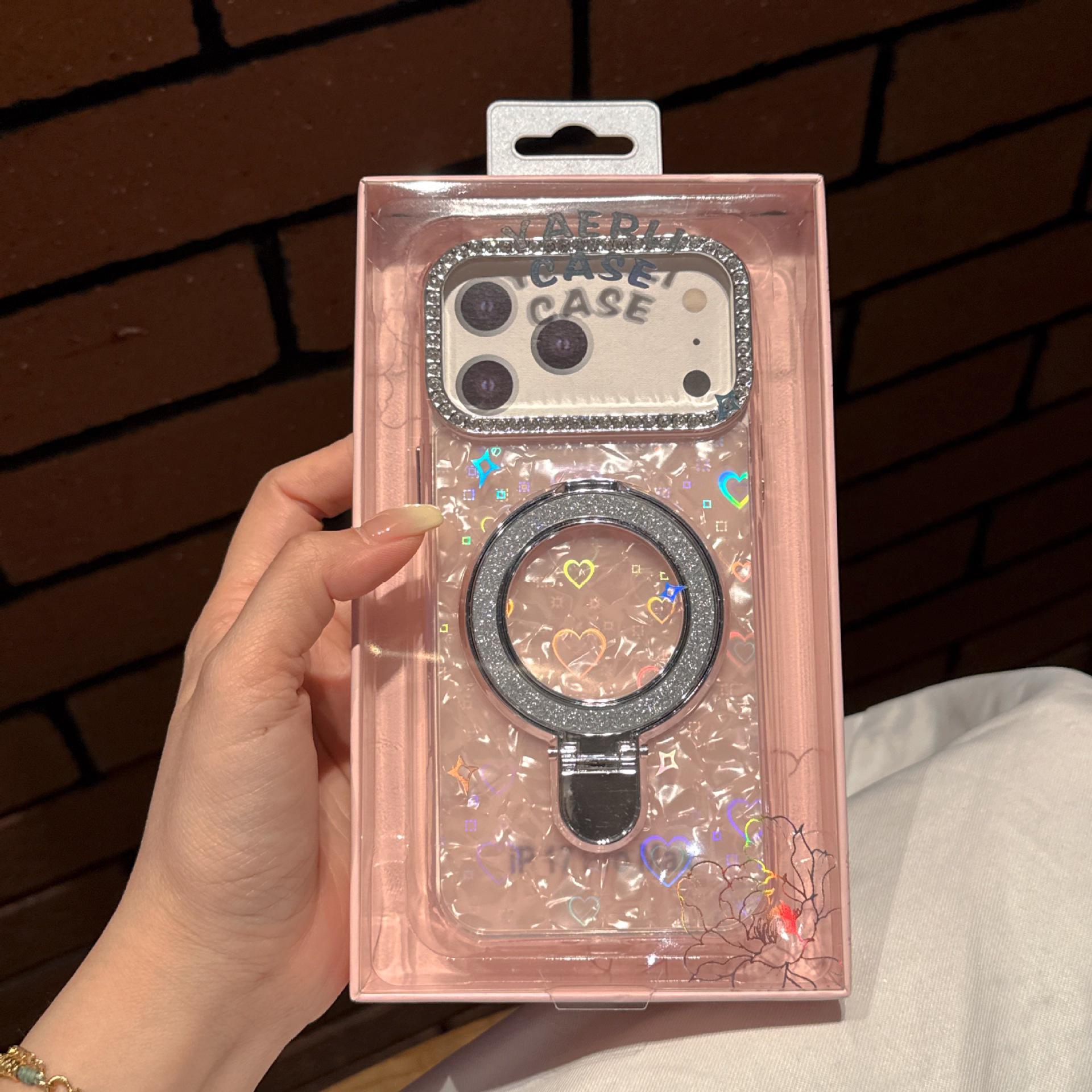 

Rhinestone Glitter Holder for Apple 17 Pro Max - Compatible with Apple 16/15/13/12/11 17