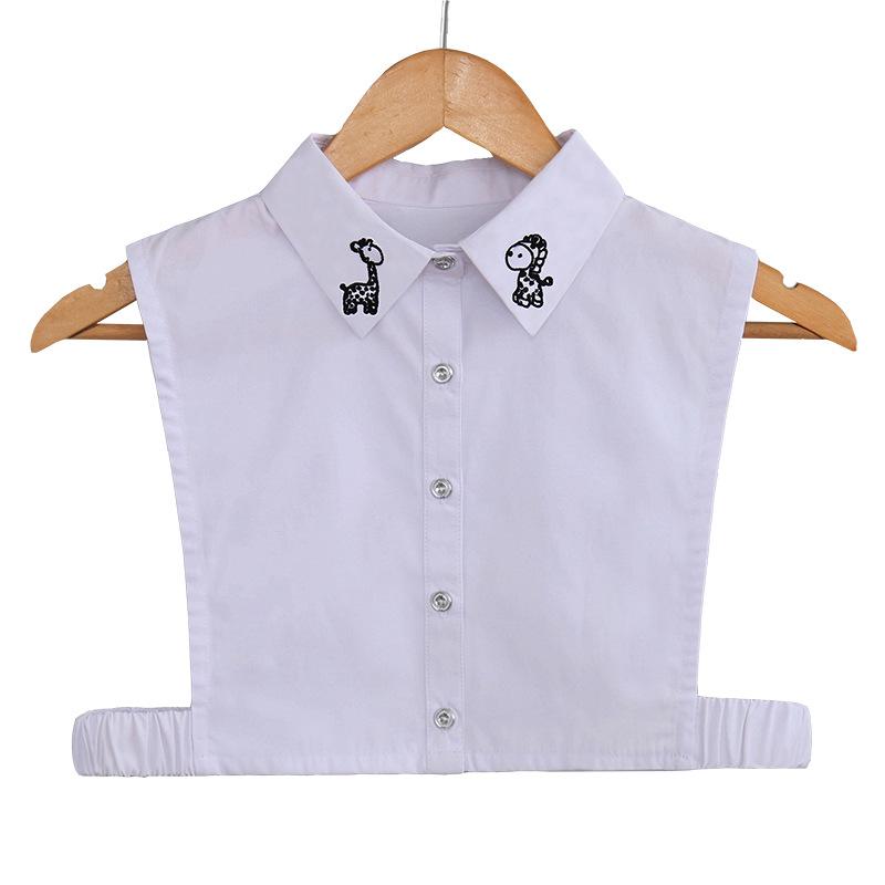 Fake Collar Women'S Fake Collar Versatile Embroidered Shirt Decorative Collar Shirt Fashionable And Comfortable Fake Collar B104