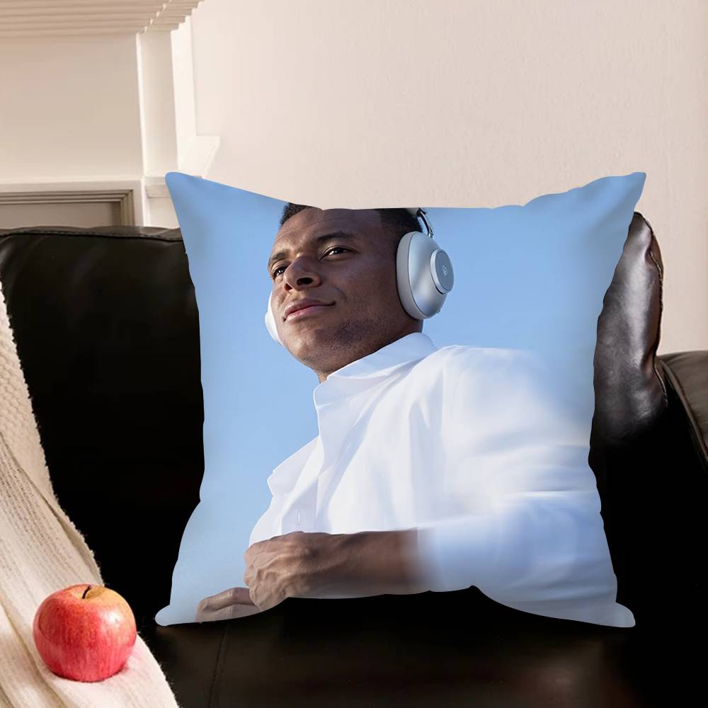K-Kylian-N M-Mbappe-E S-Star-E Pillowcase For Sofa Room Office Decor Printing Protector Cushion Cover Valentine Gift Custom