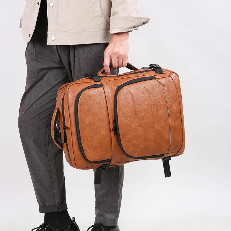 Herren Premium Doppel-Schulter Business Rucksack - Stilvolle, großvolumige Reise- und Pendler-Laptoptasche.