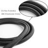 New Extendable Garden Hose 1.5/2M Black SUS304 Flexible Shower Pipe Bathroom Extension Water Pull Accessories Pipes Hoses Home