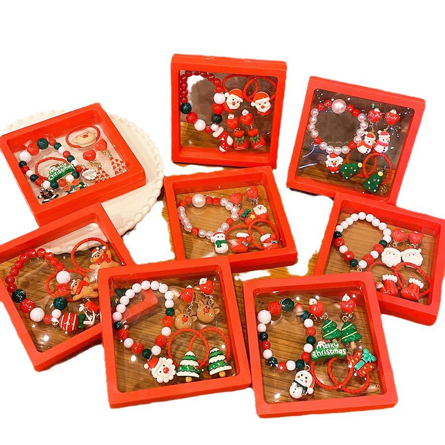 Colorful Handmade Beaded Christmas Bracelet for Girls – Party Jewelry & Ornaments