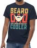 Bearded Dad Graphic Tee Cool Father’s Day Gift Cotton T‑Shirt